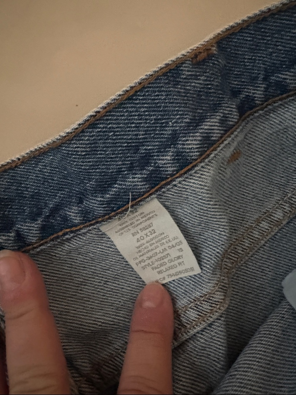 NWT vintage men’s jeans 40/32 faded glory 1804 - Picture 4 of 4